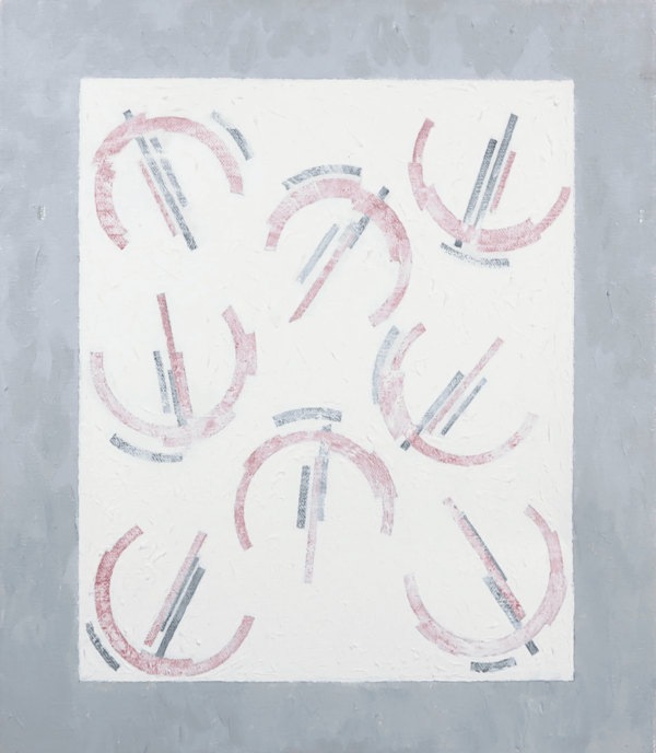 Aldert Mantje - Geometrical composition - Oils on canvas, in frame