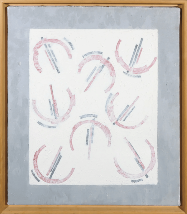 Aldert Mantje - Geometrical composition - Oils on canvas, in frame