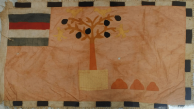 ANONYMOUS - Asafo flag with fertility tree (Ghana)