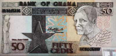 Thomas Tchopzan - Bank Of Ghana 50CEDI Voorzijde