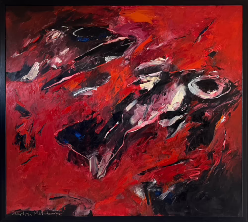 Charlotte Molenkamp groot olieverf schilderij