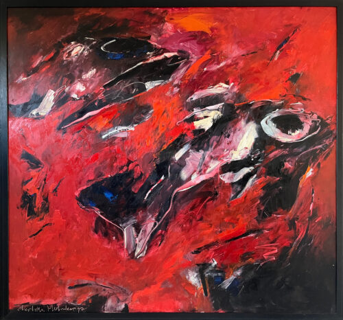 Charlotte Molenkamp painting, oil on canvas, very large