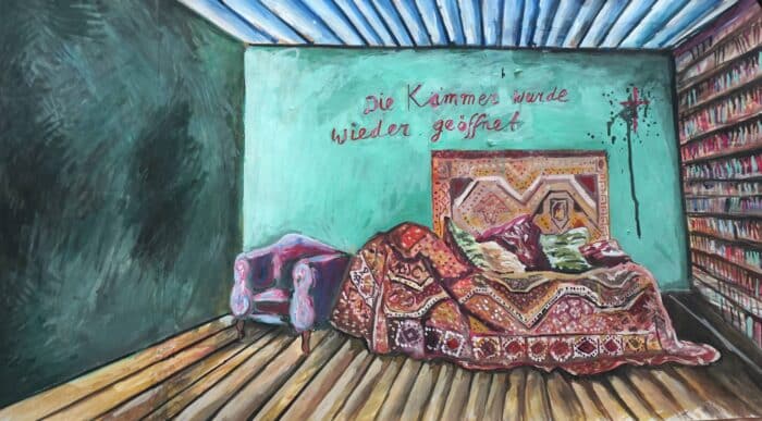 RAMON GIELING - "Die Kammer würde wieder geöfnett" - Acrylic on paper