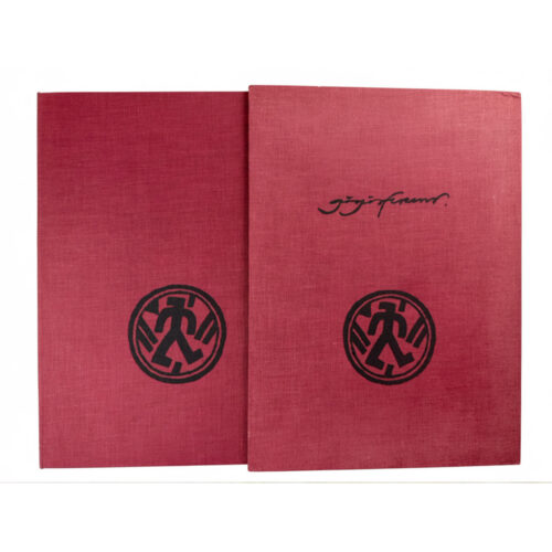 Ferenc Gögös - 'Határtalan' - Large book in cassette with silkscreen prints.