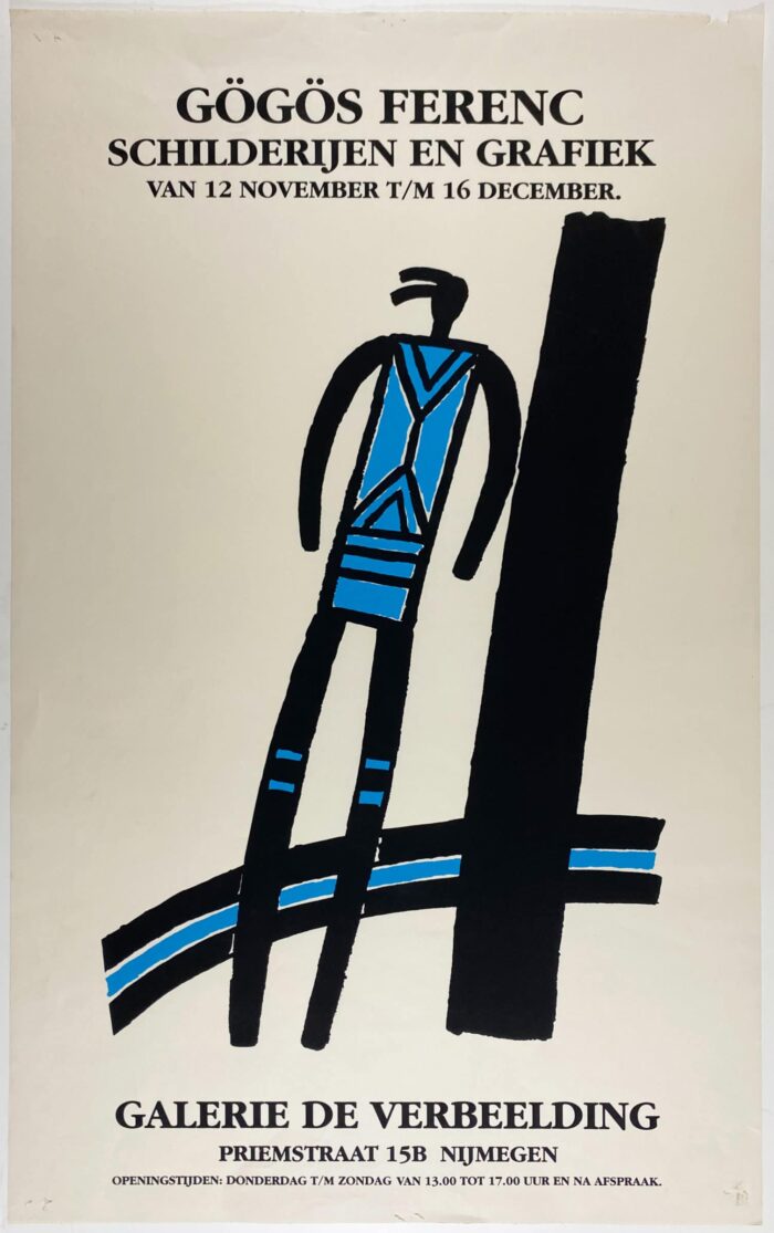 FERENC GÖGÖS - Poster for exhibition with silkscreen print