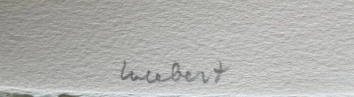 Frank Lodeizen - 'Lucebert' - handgeschreven titel