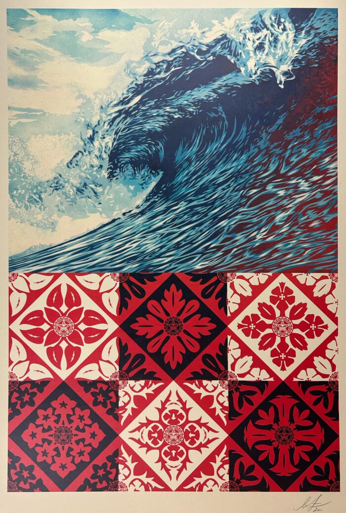 Frank Shepard Fairey - 'Wave of distress' - offset