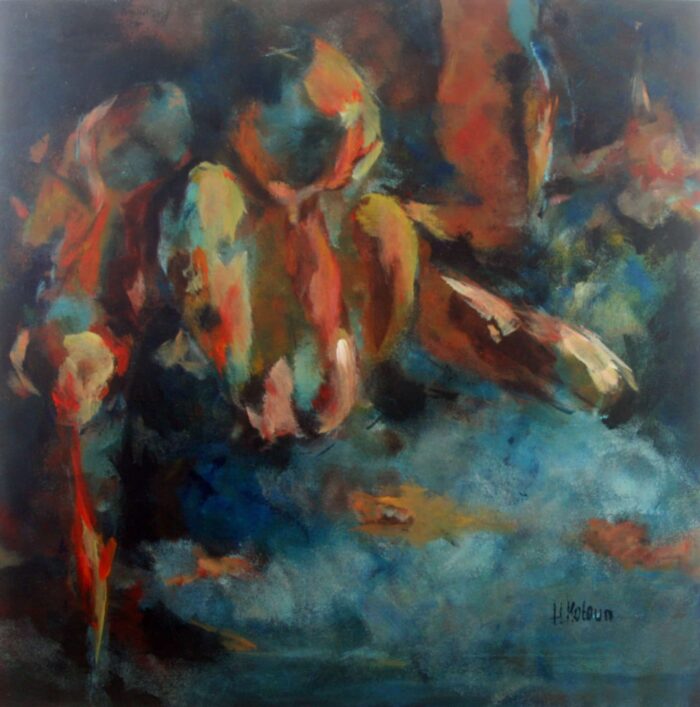 HELMA KOTOUN - Oil painting on Meranti panel