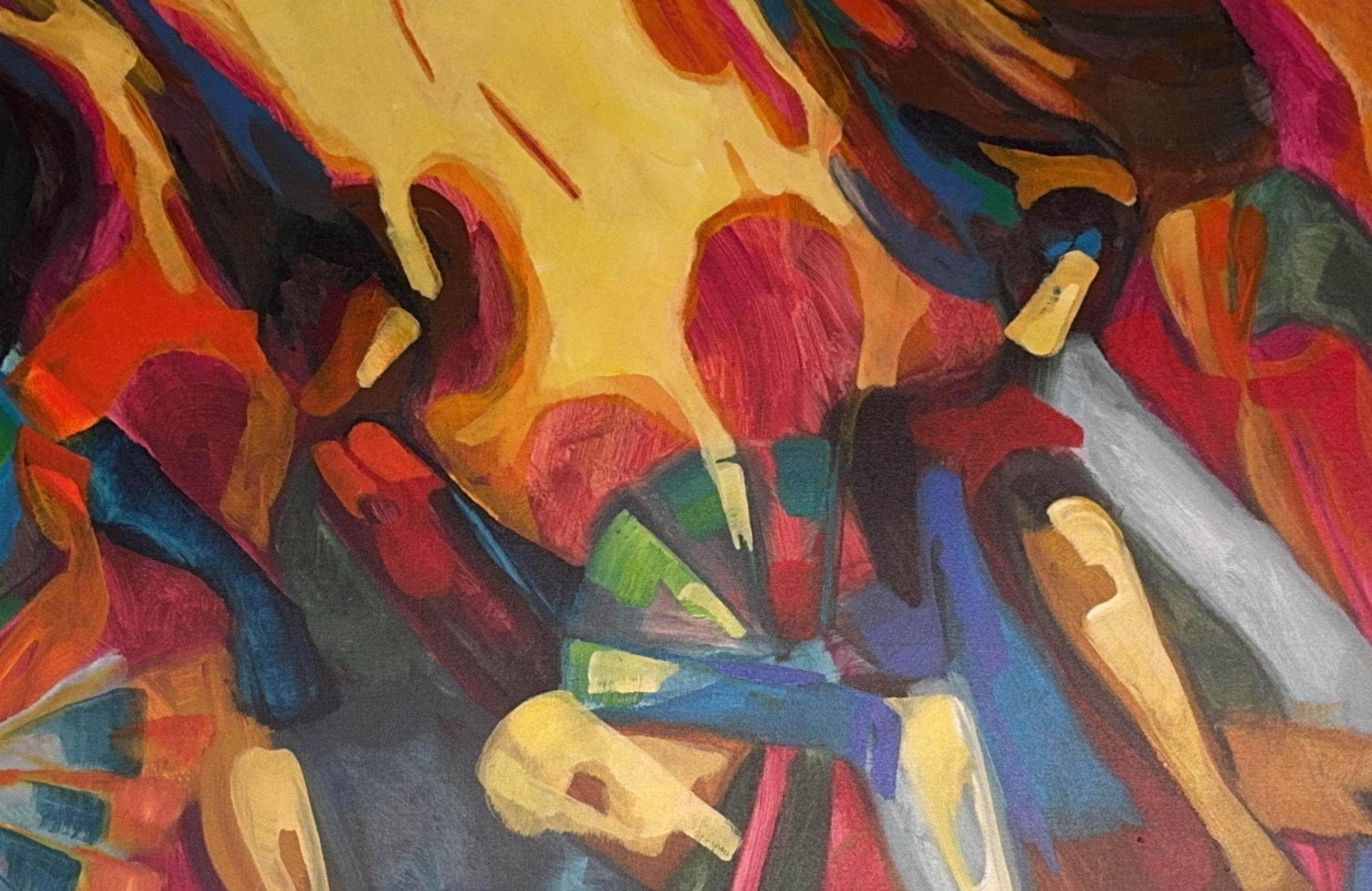 Helma Kotoun - 'Fire dance' - Acrylic on canvas (very large)