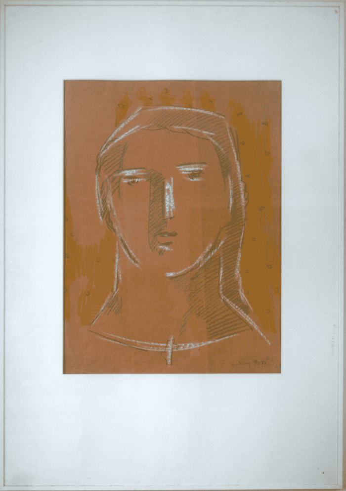 Gouache "Madonna" - Henk Zweerus