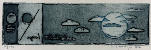 Jan Montyn - 'Voor het licht langs' - Ets - aquatint, afbeelding