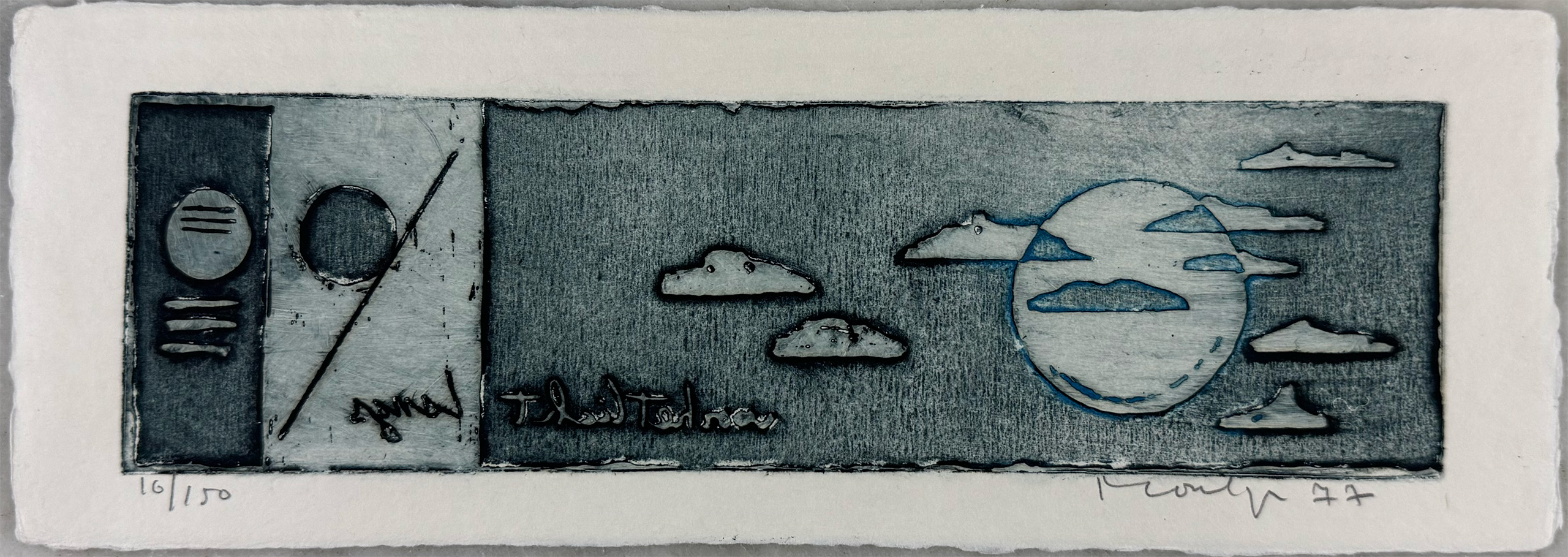 Jan Montyn - 'In front of the light' - Aquatint, sheet