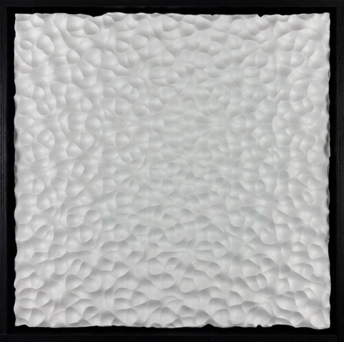 Karel Kremer - 'Relief II' sculptuur in baklijst