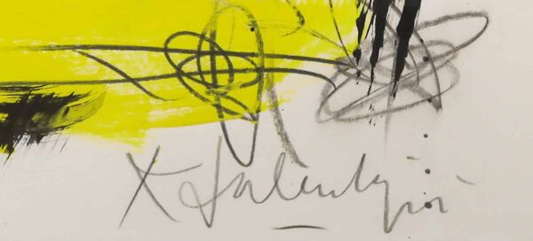 Kees Salentijn - Grote abstracte compositie zonder titel - signatuur