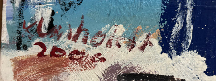 Peter Klashorst - Painting in mixed media - detail signature