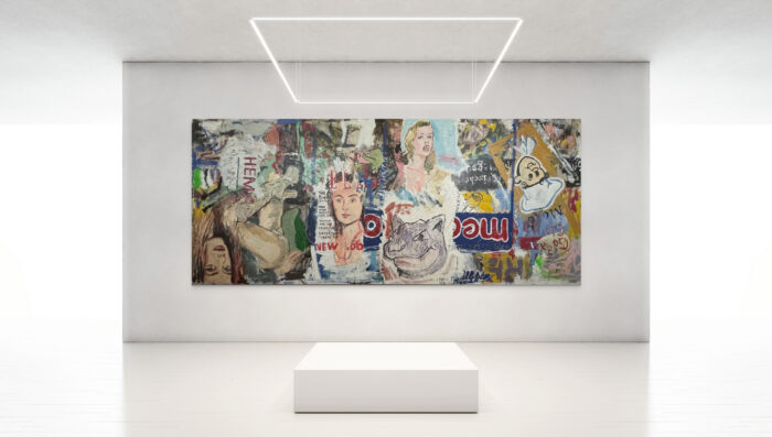Peter Klashorst - Acrylverf op doek - in ruimte