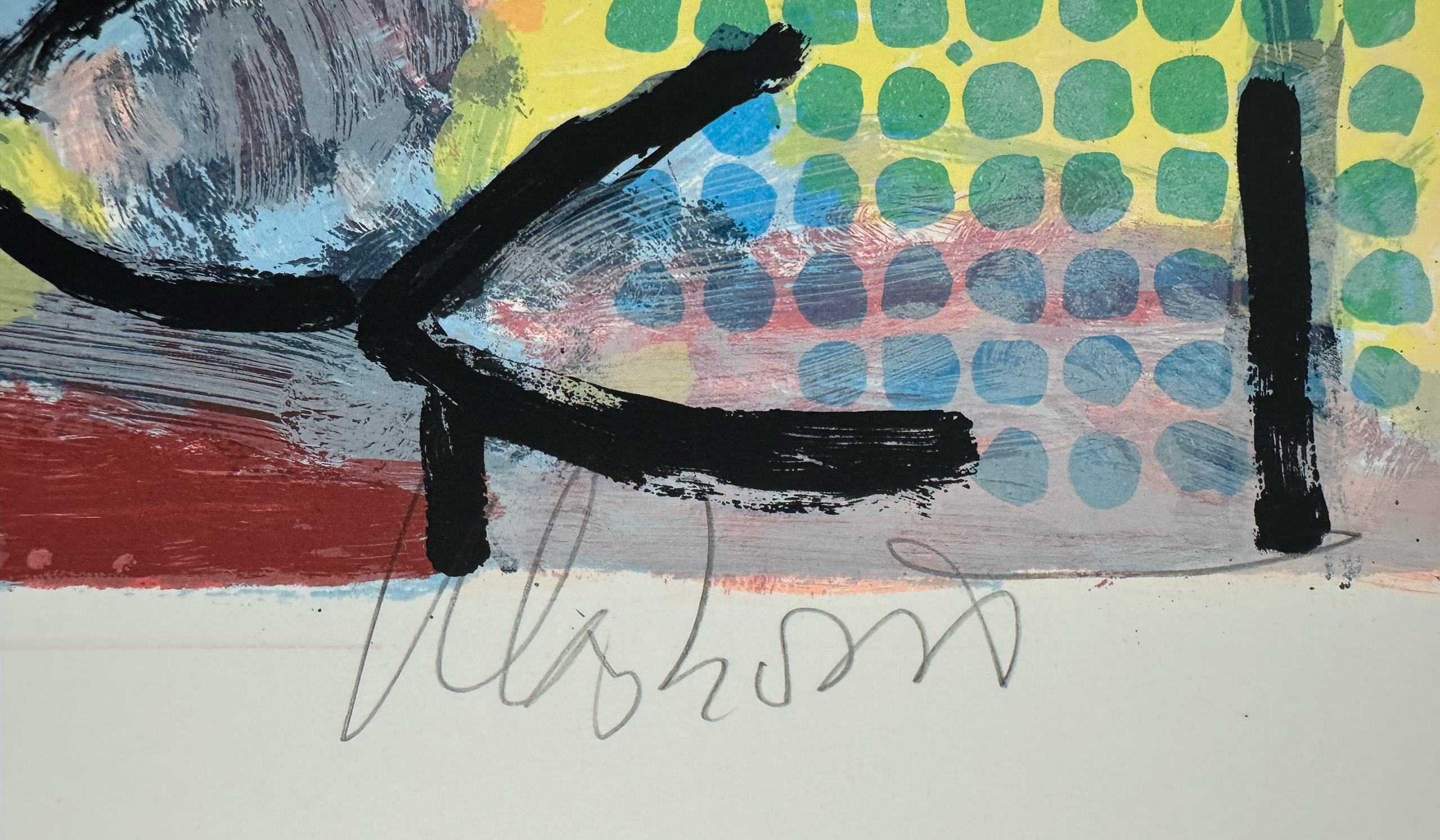 Peter Klashorst / Kamagurka - 'Turn around Lisa' - Grote zeefdruk, signatuur