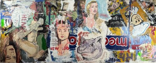 peter klashorst zeer groot schilderij