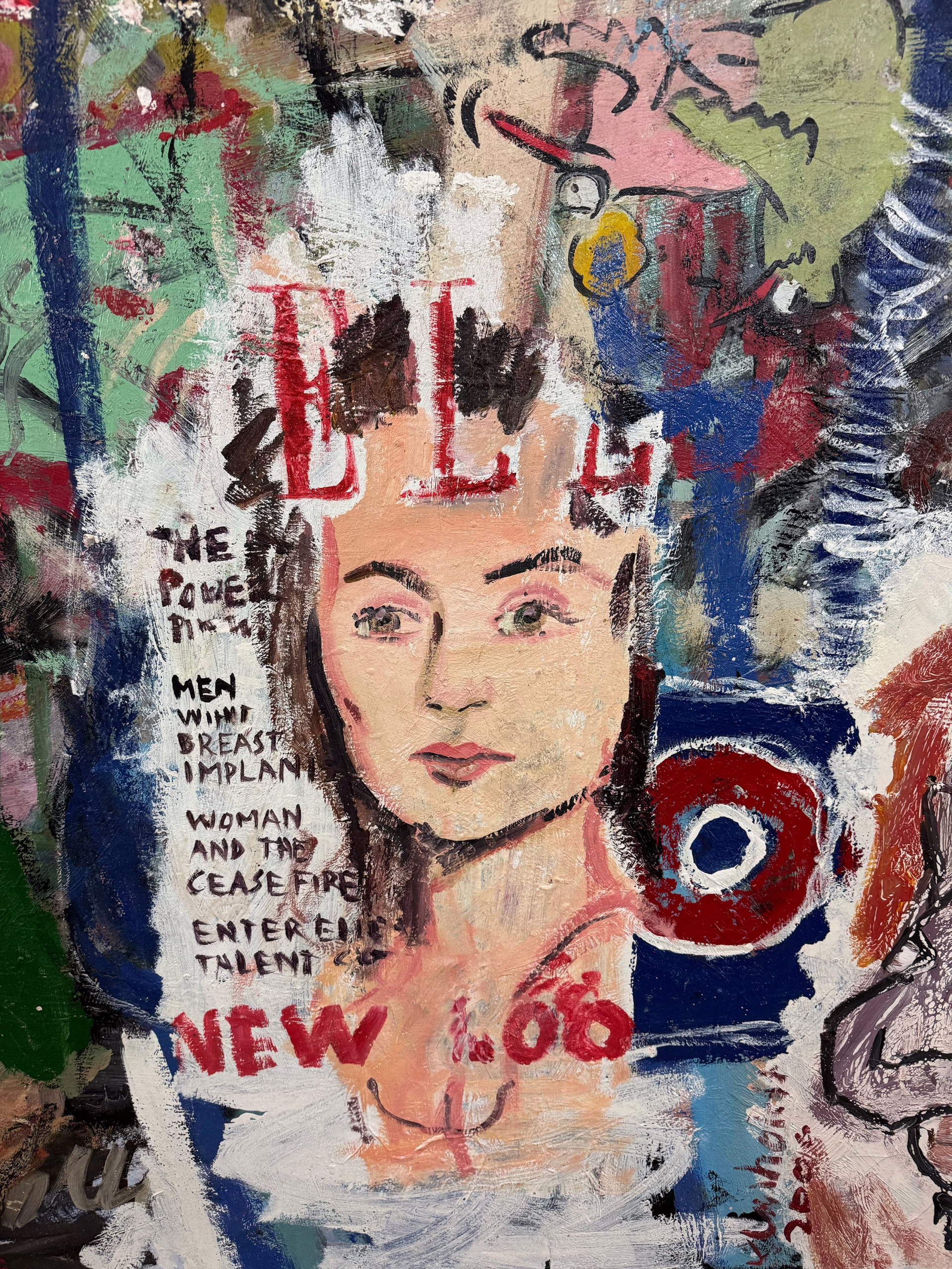 Peter Klashorst - Zeer groot schilderij - detail