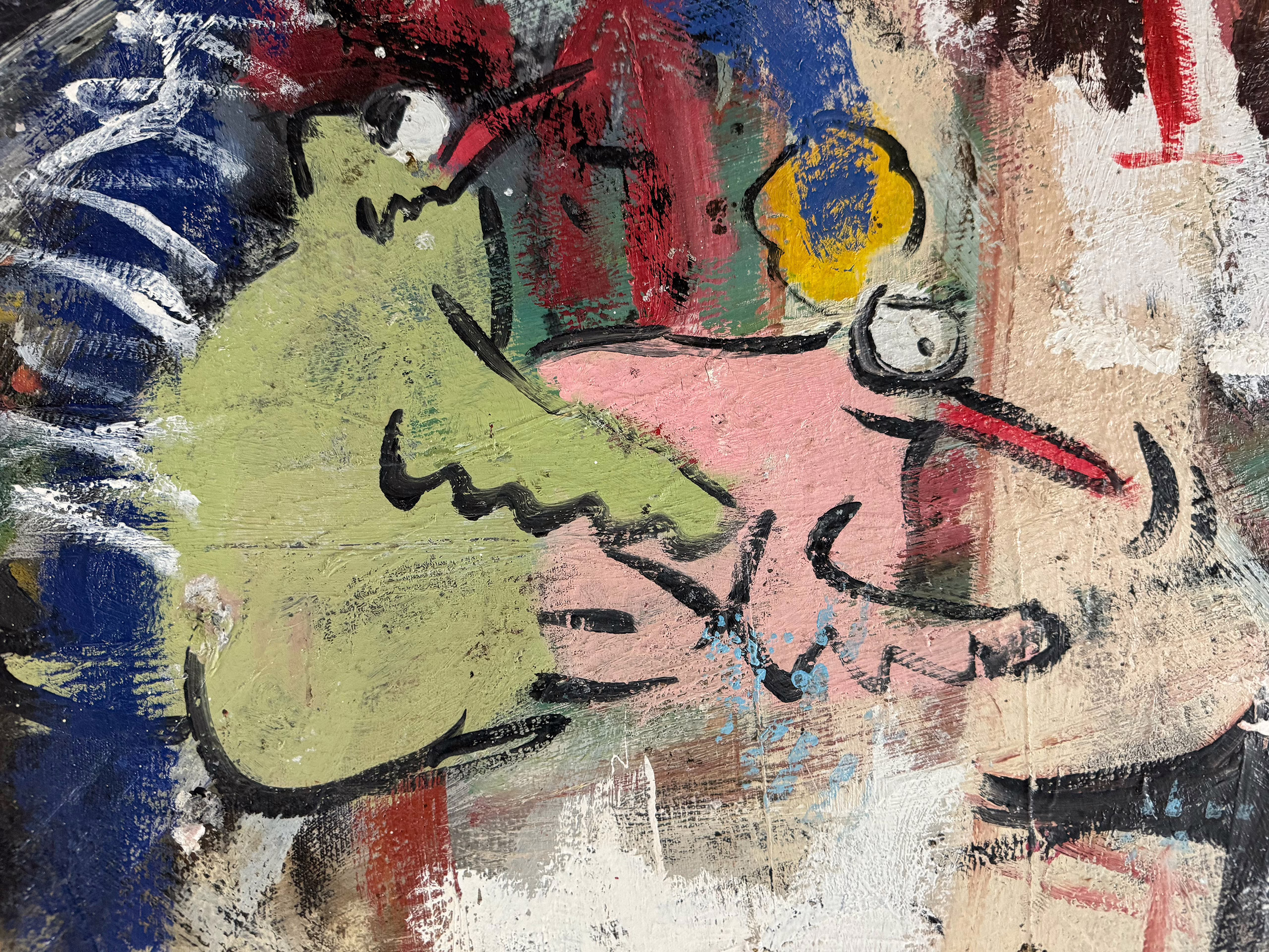 Peter Klashorst - Zeer groot schilderij - detail