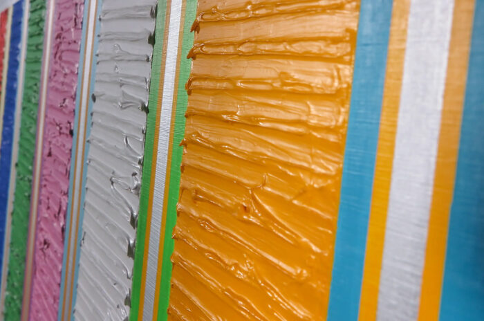 Pim Lenos - Acrylverf op houten paneel - pasteus