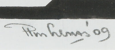 Pim Lenos - Stifttekening Kimono - signatuur