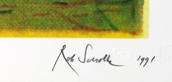 Rob Scholte - Zeefdruk "Thomas A Edison" (groot) signatuur