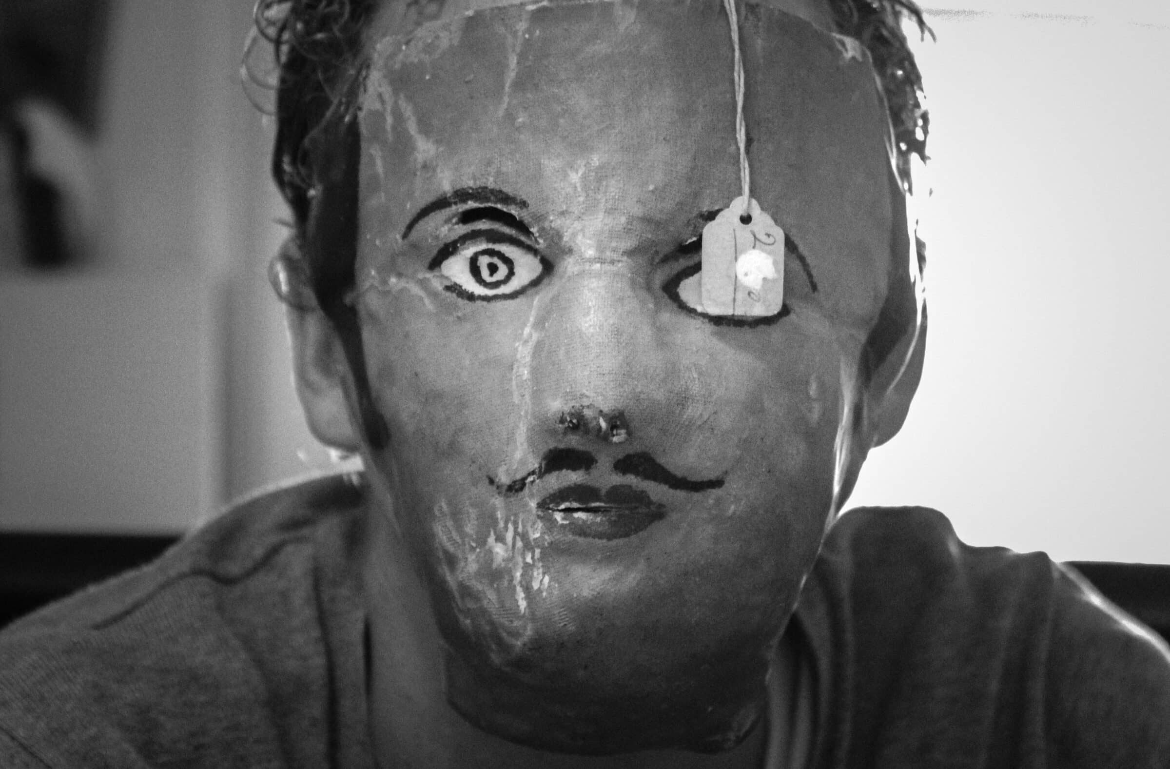 Ramon Gieling - "Salvador met masker" - foto, eigen druk