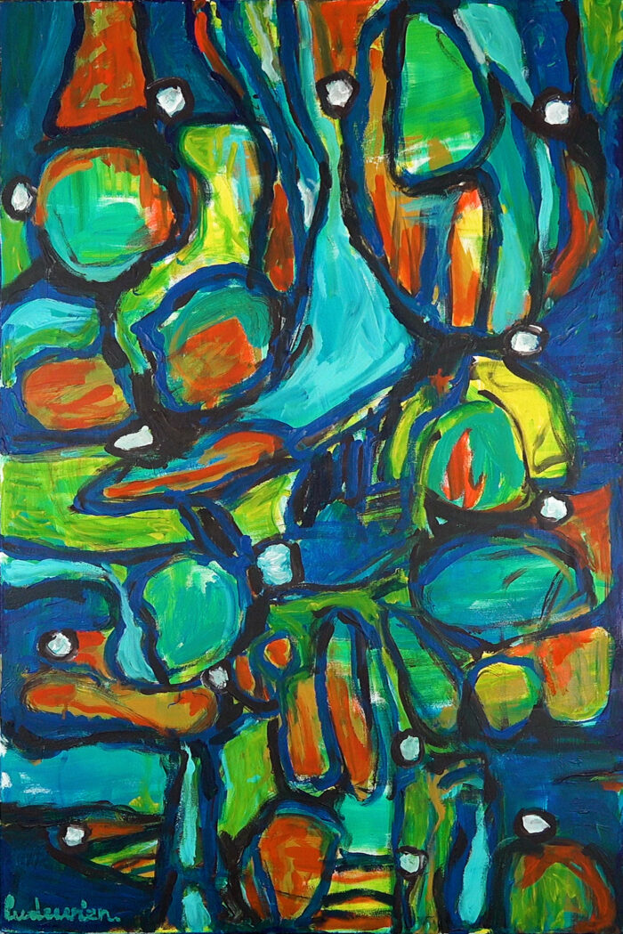 Ludewien Zweerus - Large painting - acrylic on canvas