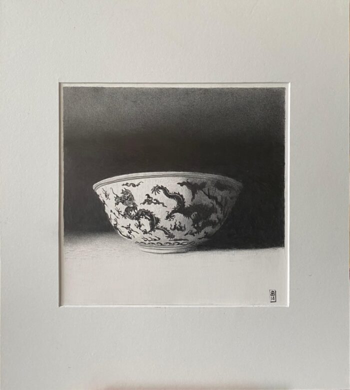Ben Bodt - "Chinese schaal" - in passepartout