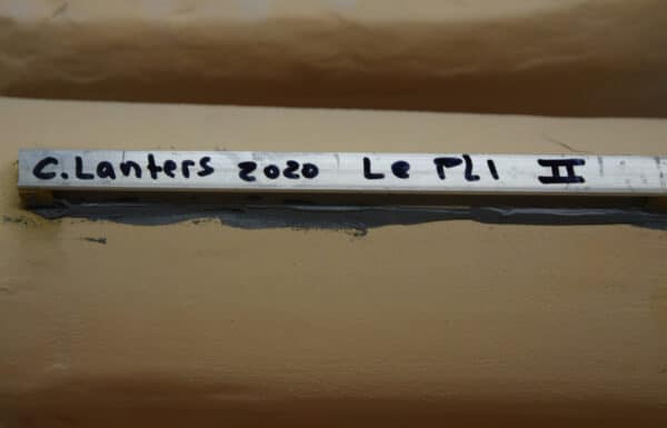 CAREL LANTERS - 'Le Pli II' - ceramic wall object, signature