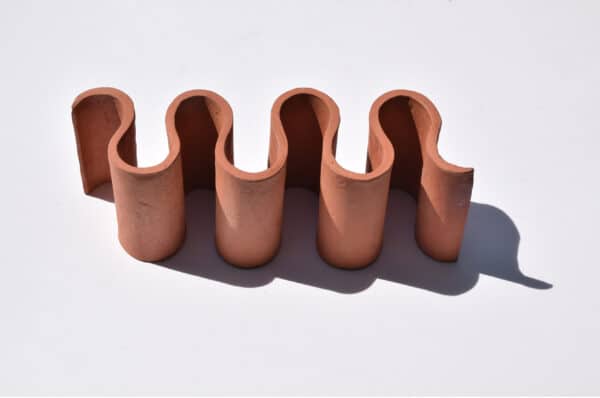 CAREL LANTERS - 'Le Pli VI' - ceramic object