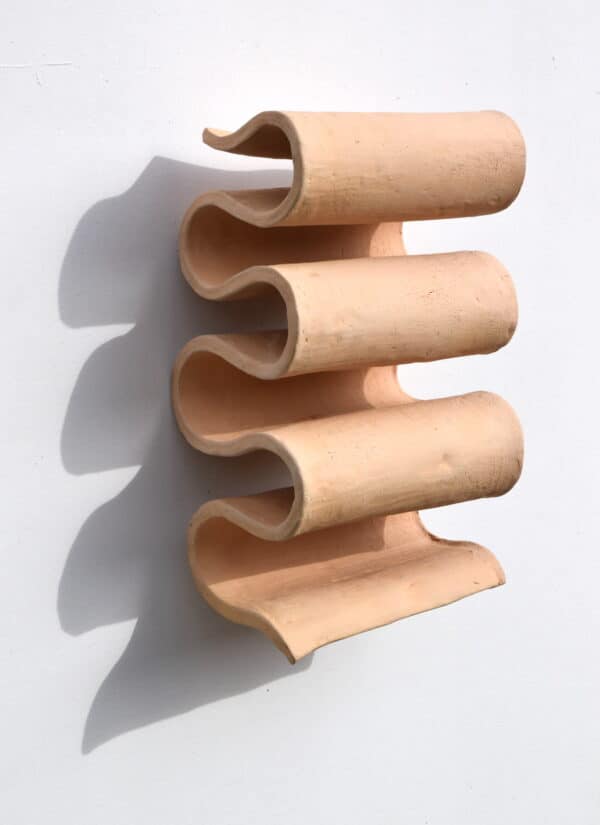 CAREL LANTERS - 'Le Pli II' - ceramic wall object
