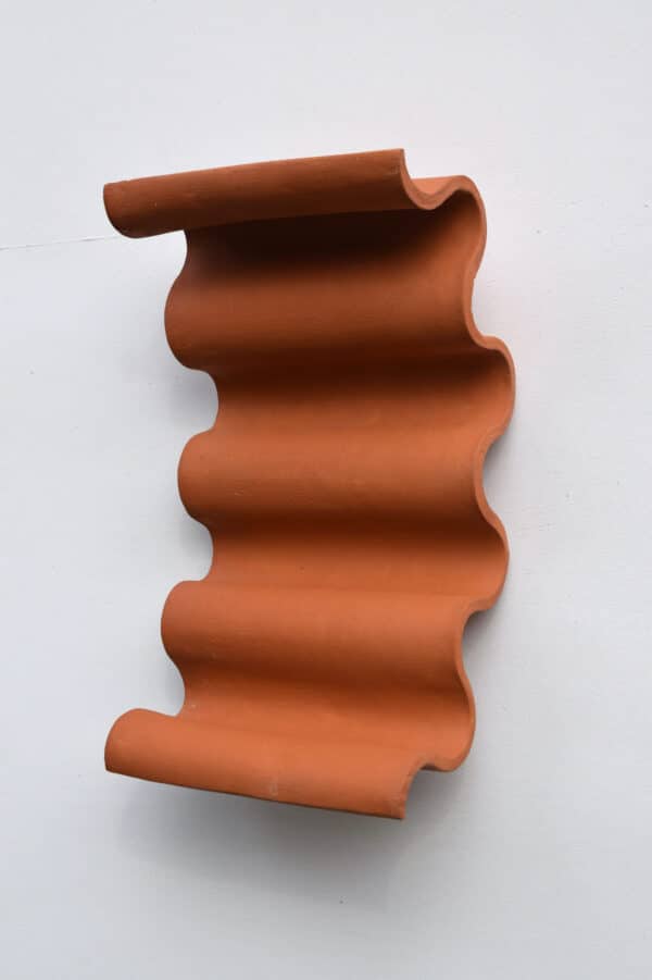 CAREL LANTERS - 'Le Pli III' - ceramic wall object